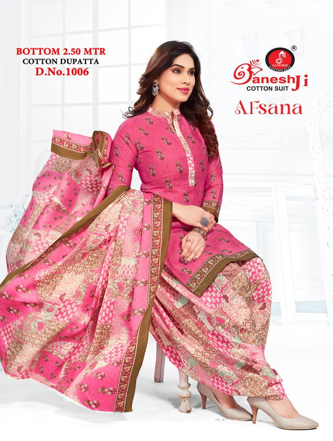 Afsana Vol 1 By Ganeshji Printed Cotton Dress Material catalog